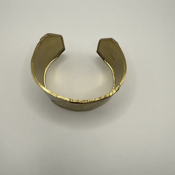 Silpada KR Collection Cuff Bracelet Gold Tone Statement Runway - Picture 2 of 10